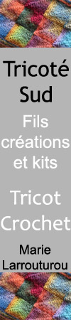 Tricoté Sud est sur l'Agenda du Fil. Cliquez sur la bannière publicitaire et consultez la fiche de l'exposant : agenda, contact, informations, album photos, etc... Tricoté Sud est sur l'Agenda du Fil.