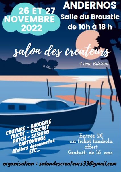  4 ème Salon des Créateurs annoncé sur l'Agenda du Fil - agendadufil.fr