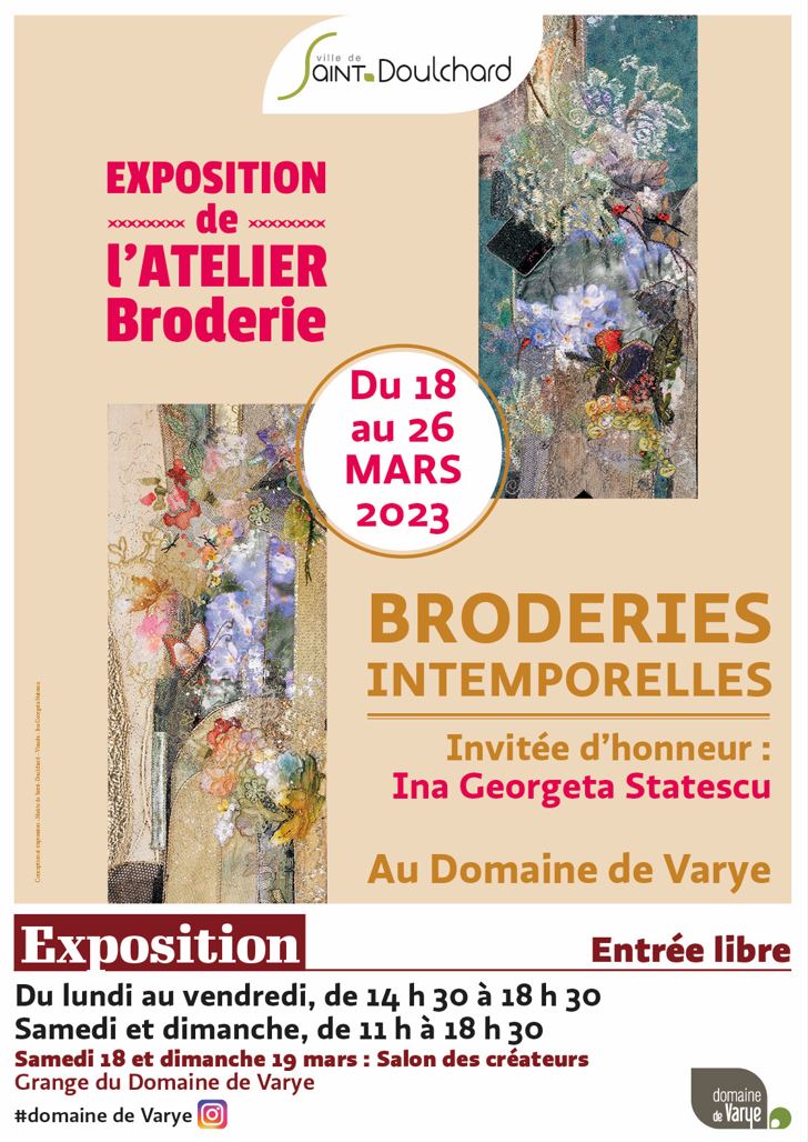 Exposition : Broderies intemporelles annoncé sur l'Agenda du Fil - agendadufil.fr