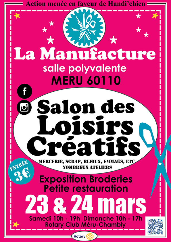 Salon des Loisirs Créatifs de Méru annoncé sur l'Agenda du Fil - agendadufil.fr